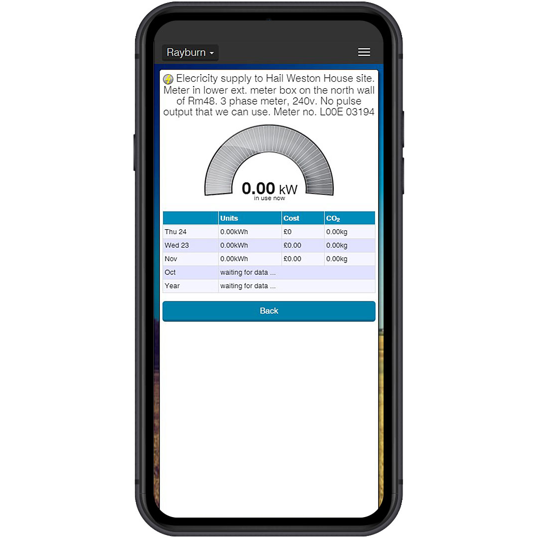 Heating Save software interface showing energy efficiency insights