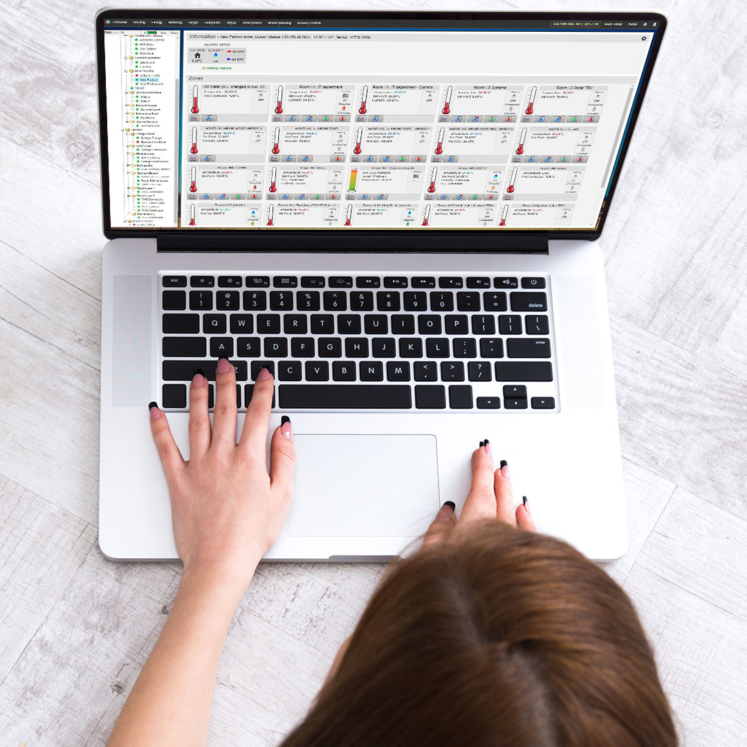 Heating Save App highlighting energy usage patterns and savings potential
